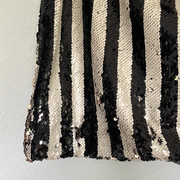 DO+BE Striped Sequin Skirt M - Picture 8 of 10